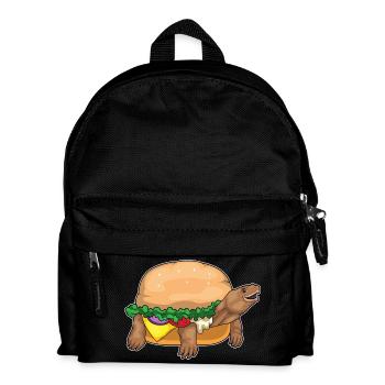 Turtle Cheeseburger - Kids' Backpack - black - Front