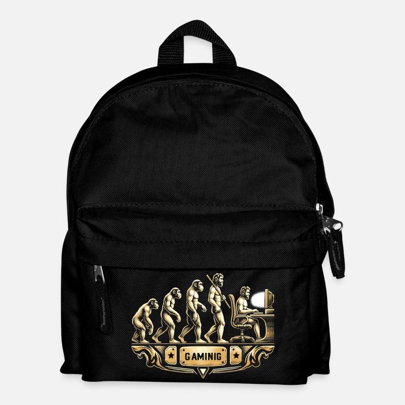 Evolution of Gaming Retro - Kinder Rucksack - Schwarz