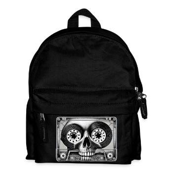 Cassette Skull - Soundtrack of Life - Kids' Backpack - black - Front