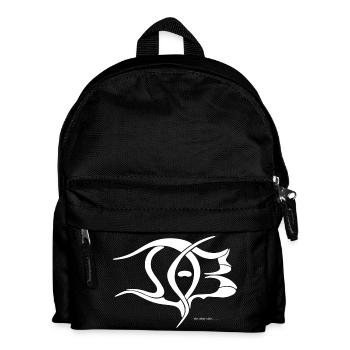 DAB Logo Weiß - Kinder Rucksack - Schwarz - Vorne