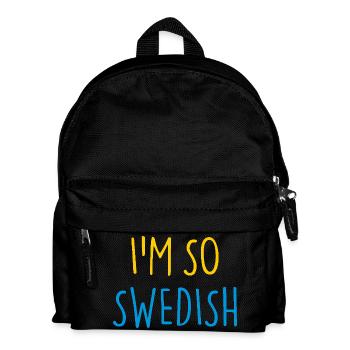 I'M SO SWEDISH Sweden Schweden - Kids' Backpack - black - Front