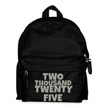 two thousand twenty five 2 - Kinder Rucksack - Schwarz - Vorne