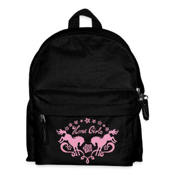 Horse Girl - Kids' Backpack - black - Front