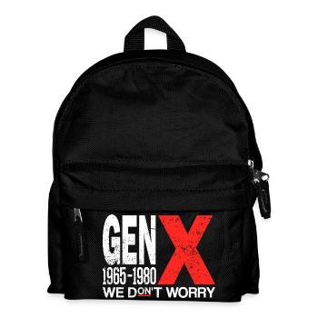 Generation X – Old School & Proud - Kids' Backpack - black - Front