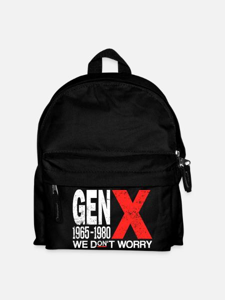 Generation X – Old School & Proud - Kinder Rucksack - Schwarz