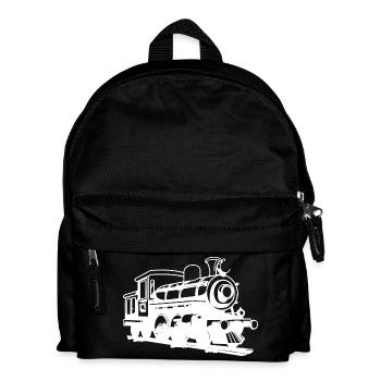 Dessin de locomotive - Sac à dos Enfant - noir - Devant
