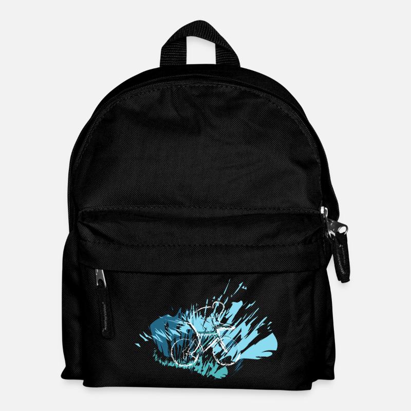 Biker  Style 26 - Kinder Rucksack - Schwarz