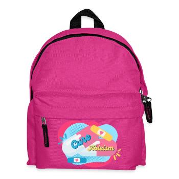 Cure Ableism bunter Hintergrund Pillen Pflaster - Kinder Rucksack - Fuchsia - Vorne