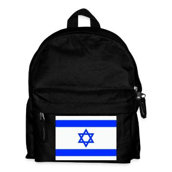 Israel Flag Flag Coat of Arms Star of David Jerusalen - Kids' Backpack - black - Front