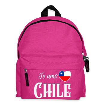 Ich liebe Chile, chilenischer Stolz - Kinder Rucksack - Fuchsia - Vorne