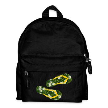 pantoufles marguerites tongs camping pelouse - Sac à dos Enfant - noir - Devant