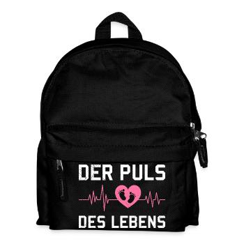 Future maman LE POULS DE LA VIE Drôle - Sac à dos Enfant - noir - Devant