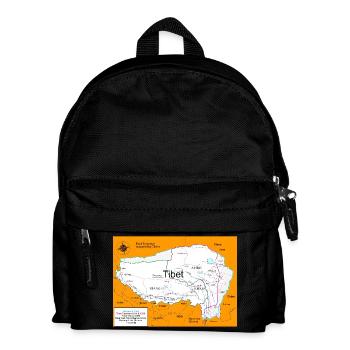 Historical Map of Tibet 1914 - 1950 - Kids' Backpack - black - Front