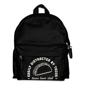 Tacos lover funny mexican food jokes latino humor - Kids' Backpack - black - Front