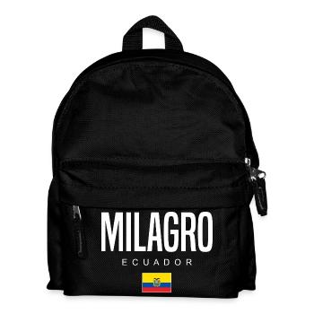 Milagro Ecuador Ecuadorianer - Kinder Rucksack - Schwarz - Vorne
