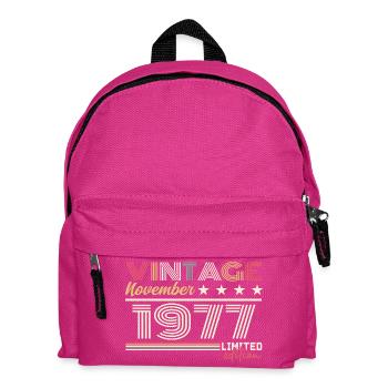 November 1977 - Kinder Rucksack - Fuchsia - Vorne