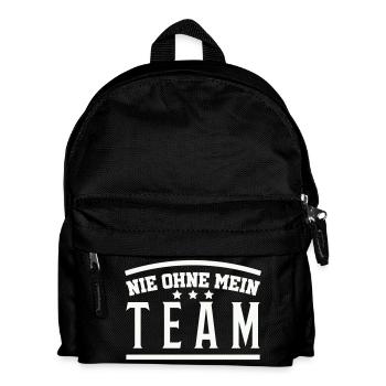 Mein Team - Kinder Rucksack - Schwarz - Vorne