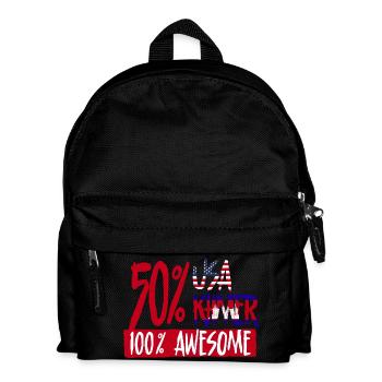 Cambodia Cambodians 50% USA 50% Khmer - Kids' Backpack - black - Front