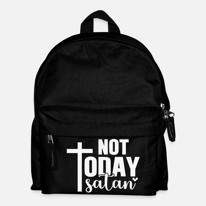 Nicht heute Satan - Kinder Rucksack - Schwarz