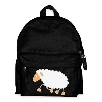 Sheep trots to the shepherd - Kids' Backpack - black - Front