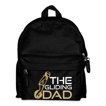 The Gliding Dad – Cooles Electric Unicycle Design - Kinder Rucksack - Schwarz - Vorne