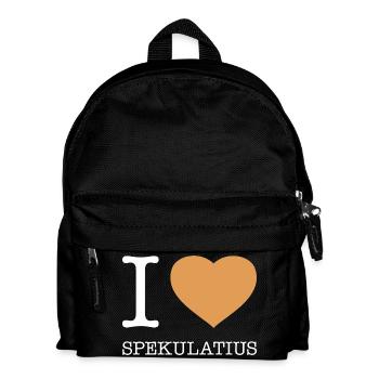 I love Spekulatius - Kinder Rucksack - Schwarz - Vorne
