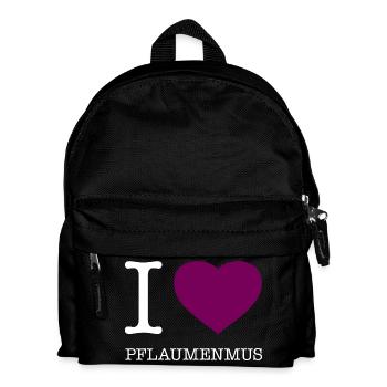 I love plum jam - Kids' Backpack - black - Front