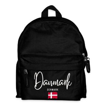 Danish roots, I love Denmark - Kids' Backpack - black - Front
