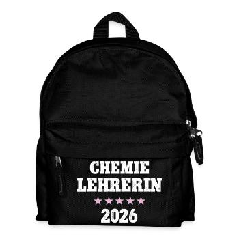 Chemie Lehrerin 2026 Beruf Chemielehrer Chemikerin - Kinder Rucksack - Schwarz - Vorne