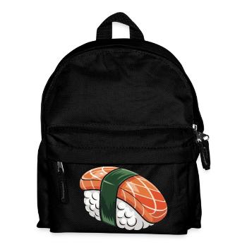 Nigiri Sushi with Green Ribbon - Kids' Backpack - black - Front