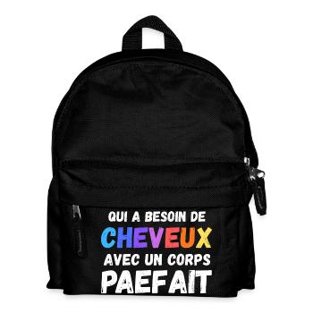Man Humour Bald Gift Man Humour Joke Baldness - Kids' Backpack - black - Front