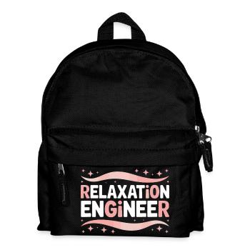 Masseurin Sprüche Massage Lustige Masseur Geschenk - Kinder Rucksack - Schwarz - Vorne