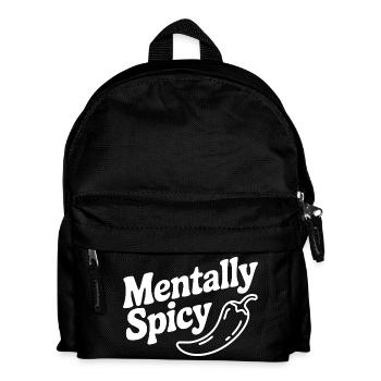 Mentally Spicy - Kids' Backpack - black - Front