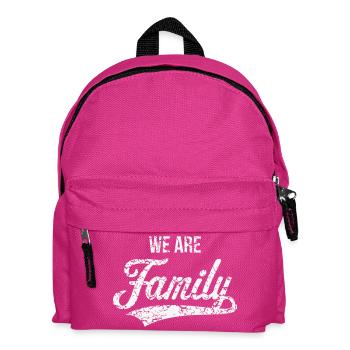We Are Family (Familie Vater Mutter / Vintage / W) - Kinder Rucksack - Fuchsia - Vorne