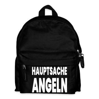 Angeln - Kinder Rucksack - Schwarz - Vorne