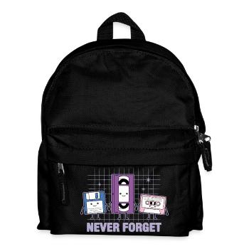 Ne jamais oublier la nostalgie des cassettes VHS rétro - Sac à dos Enfant - noir - Devant