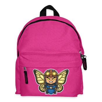 Papillon Aviateur Steampunk Armure Bleue - Sac à dos Enfant - fuchsia - Devant