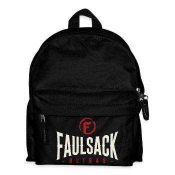 Faulsack ultras (white) - Kinder Rucksack - Schwarz - Vorne
