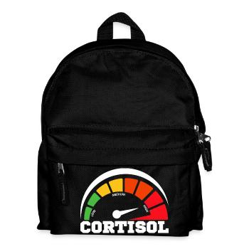 Funny Low cortisol Hilarious Stress Free Cortisol - Kids' Backpack - black - Front