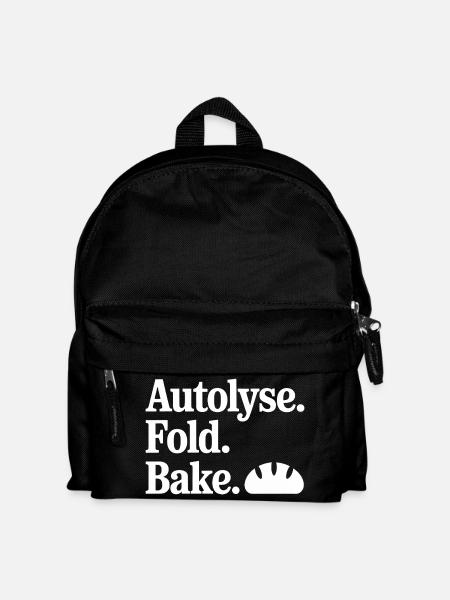 Autolyse Fold Bake Croissant - Kids' Backpack - black