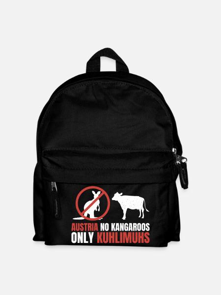 Austria without kangaroos – only cow limuhs - Kids' Backpack - black