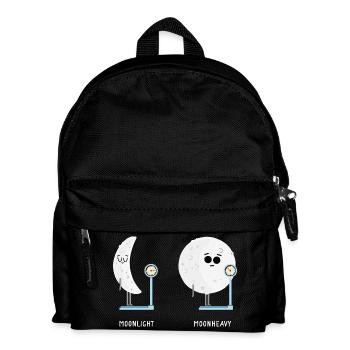 Funny Moon Phases of Moon Lunar Phases Moon light  - Kids' Backpack - black - Front
