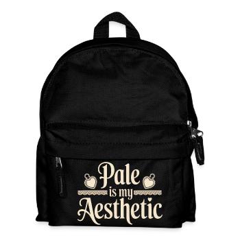 Pale Is My Aesthetic - Kids' Backpack - black - Front
