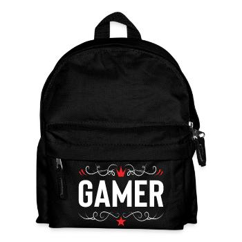 Gamer Beruf - Kinder Rucksack - Schwarz - Vorne