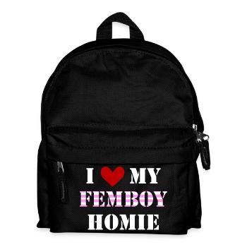 Inscription drôle mon pote Femboy - Sac à dos Enfant - noir - Devant