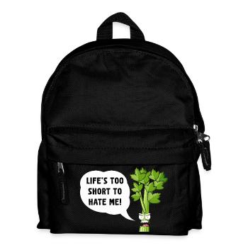 Celery Snark: Life's Too Short to Hate - Kids' Backpack - black - Front