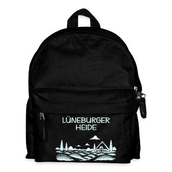 Lüneburger Heide - Kinder Rucksack - Schwarz - Vorne