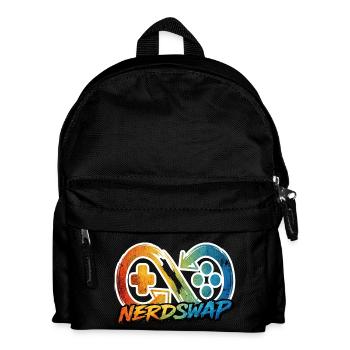 NerdSwap Gaming Merch - Kids' Backpack - black - Front