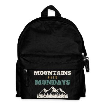 Mountains Over Mondays - Kids' Backpack - black - Front