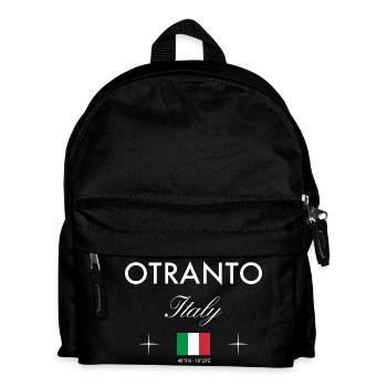 Otranto Italy Coordinates Travel Souvenir - Kids' Backpack - black - Front